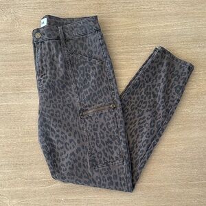 pistola Leopard Print Skinny Jeans - Brown Black